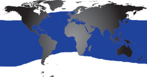 Map bottlenose distribution